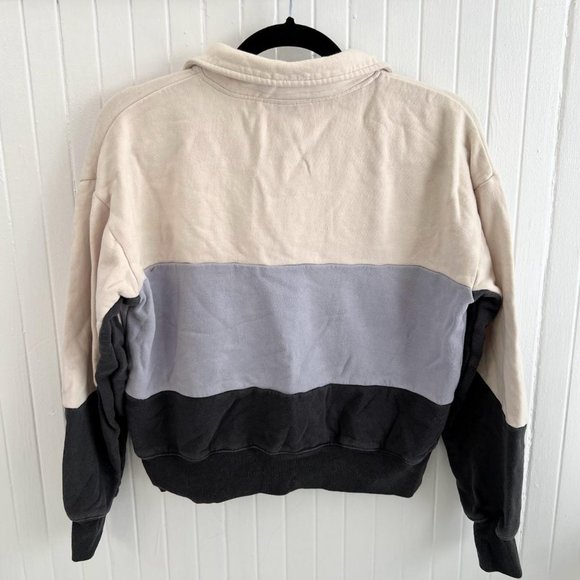 Universal Thread Striped Quarter Zip Jacket - Picture 3 of 4